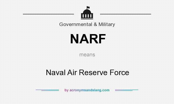 What does NARF mean? It stands for Naval Air Reserve Force