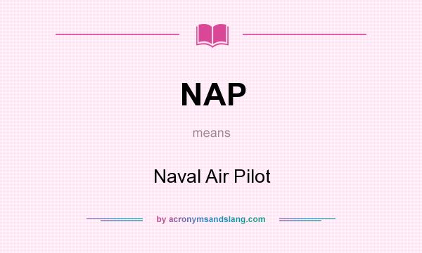 What does NAP mean? It stands for Naval Air Pilot