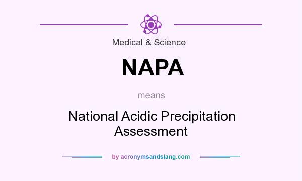 What does NAPA mean? It stands for National Acidic Precipitation Assessment