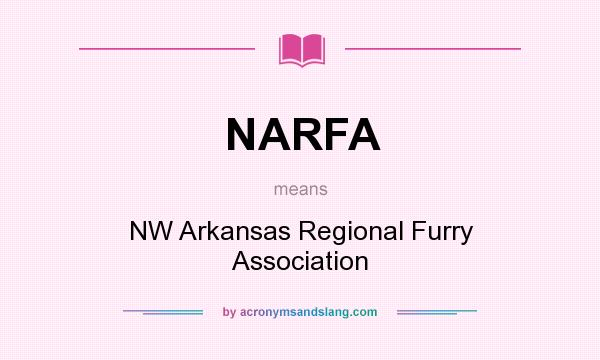 What does NARFA mean? It stands for NW Arkansas Regional Furry Association