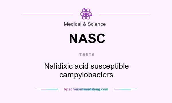 What does NASC mean? It stands for Nalidixic acid susceptible campylobacters
