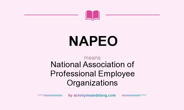 What does NAPEO mean? It stands for National Association of Professional Employee Organizations