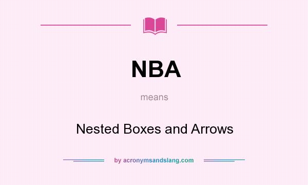 What does NBA mean? It stands for Nested Boxes and Arrows