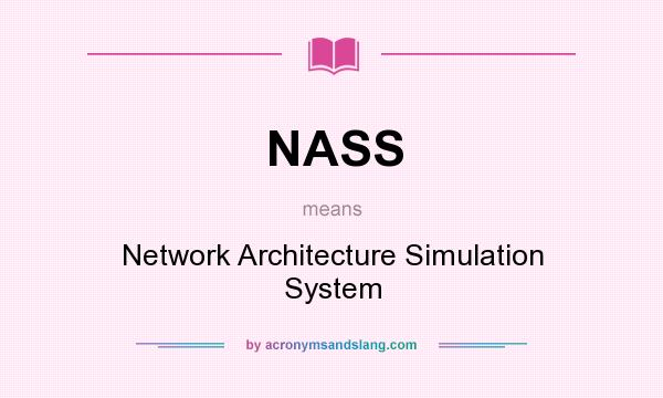 What does NASS mean? It stands for Network Architecture Simulation System