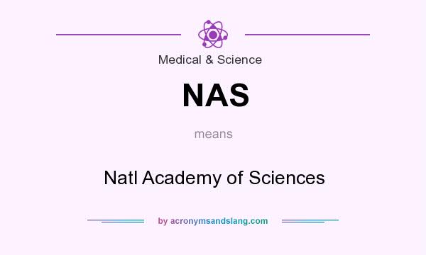 What does NAS mean? It stands for Natl Academy of Sciences