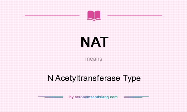 What does NAT mean? It stands for N Acetyltransferase Type