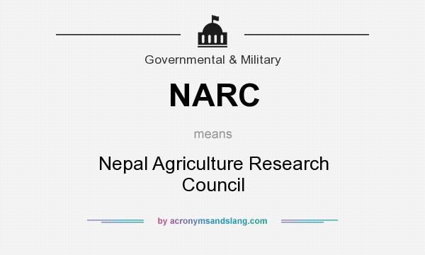 What does NARC mean? It stands for Nepal Agriculture Research Council