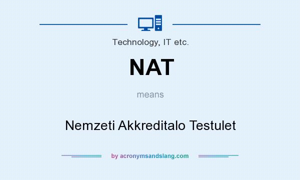 What does NAT mean? It stands for Nemzeti Akkreditalo Testulet