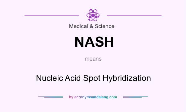 What does NASH mean? It stands for Nucleic Acid Spot Hybridization