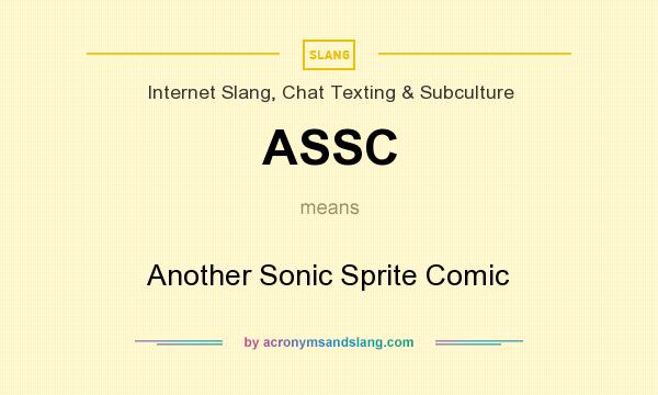 What does ASSC mean? It stands for Another Sonic Sprite Comic