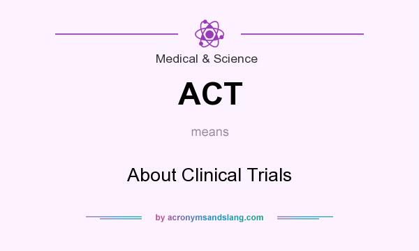 What does ACT mean? It stands for About Clinical Trials