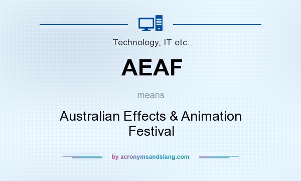 What does AEAF mean? It stands for Australian Effects & Animation Festival