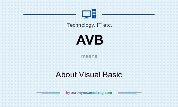 What does AVB mean? It stands for About Visual Basic