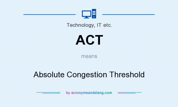 What does ACT mean? It stands for Absolute Congestion Threshold
