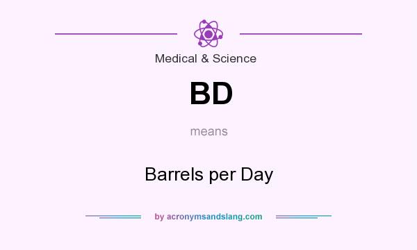 What does BD mean? It stands for Barrels per Day