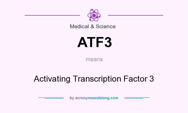 What does ATF3 mean? It stands for Activating Transcription Factor 3