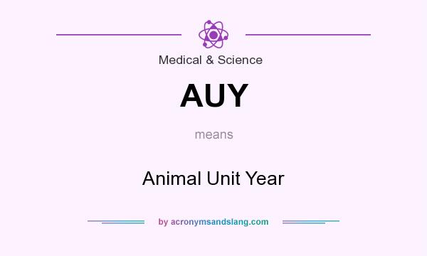 What does AUY mean? It stands for Animal Unit Year