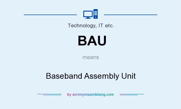 What does BAU mean? It stands for Baseband Assembly Unit
