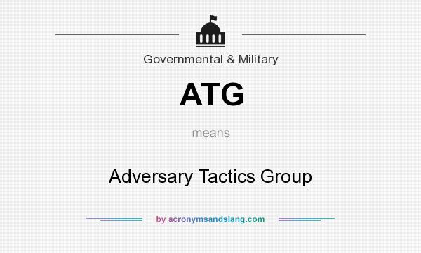 What does ATG mean? It stands for Adversary Tactics Group