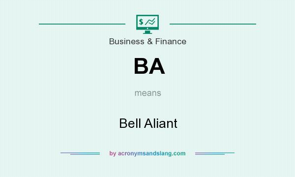 What does BA mean? It stands for Bell Aliant