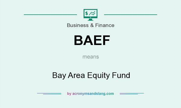 What does BAEF mean? It stands for Bay Area Equity Fund