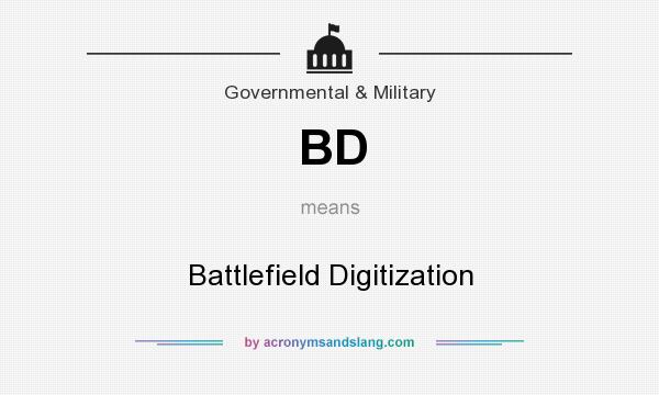 What does BD mean? It stands for Battlefield Digitization