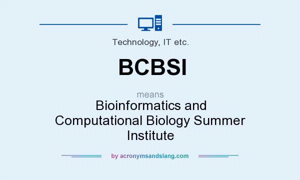 What does BCBSI mean? It stands for Bioinformatics and Computational Biology Summer Institute