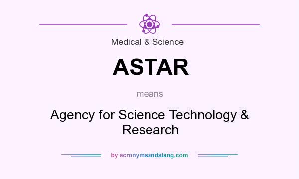 What does ASTAR mean? It stands for Agency for Science Technology & Research