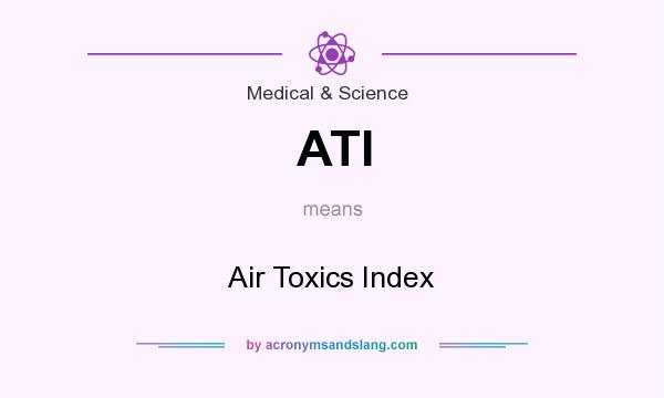 What does ATI mean? It stands for Air Toxics Index