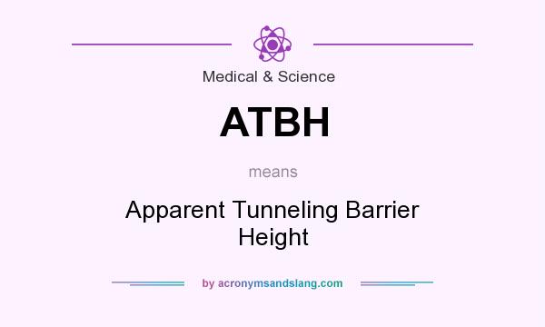 What does ATBH mean? It stands for Apparent Tunneling Barrier Height