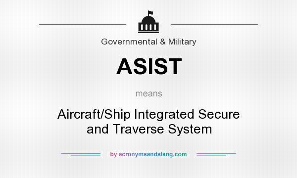 What does ASIST mean? It stands for Aircraft/Ship Integrated Secure and Traverse System