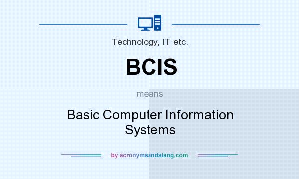 What does BCIS mean? It stands for Basic Computer Information Systems
