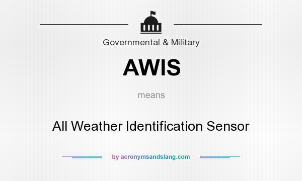 What does AWIS mean? It stands for All Weather Identification Sensor