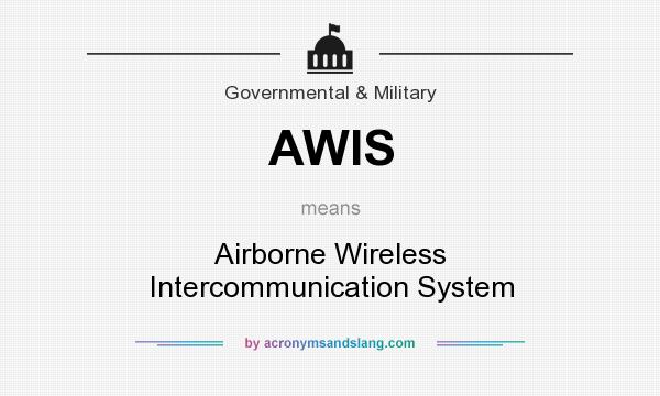 What does AWIS mean? It stands for Airborne Wireless Intercommunication System