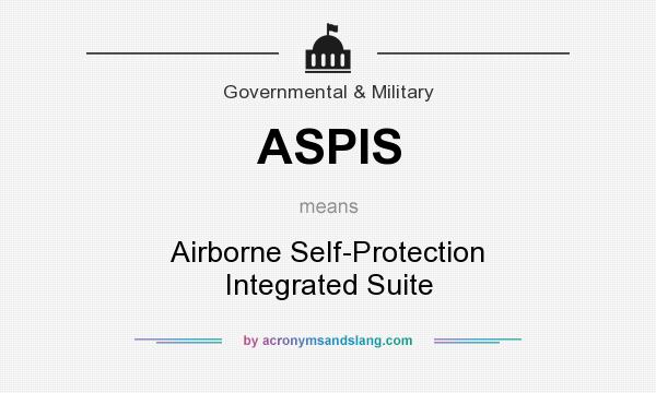 What does ASPIS mean? It stands for Airborne Self-Protection Integrated Suite