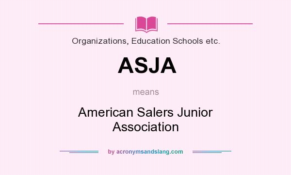 What does ASJA mean? It stands for American Salers Junior Association