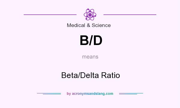 What does B/D mean? It stands for Beta/Delta Ratio