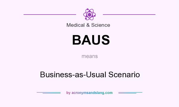 What does BAUS mean? It stands for Business-as-Usual Scenario
