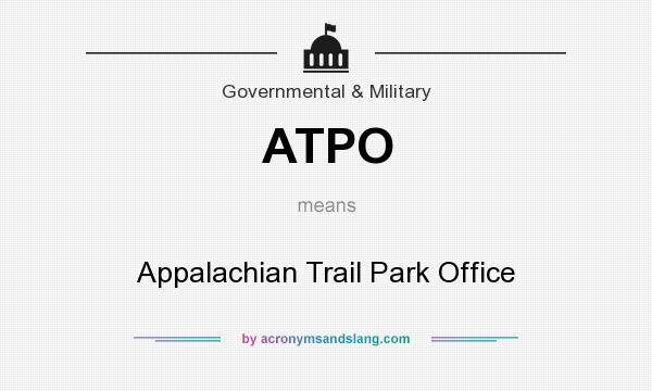 What does ATPO mean? It stands for Appalachian Trail Park Office