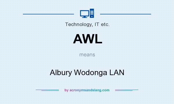 What does AWL mean? It stands for Albury Wodonga LAN