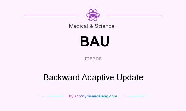 What does BAU mean? It stands for Backward Adaptive Update