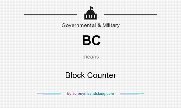 What does BC mean? It stands for Block Counter