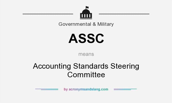 What does ASSC mean? It stands for Accounting Standards Steering Committee