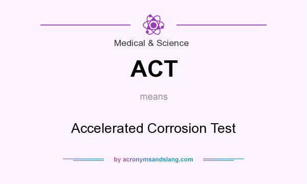 What does ACT mean? It stands for Accelerated Corrosion Test