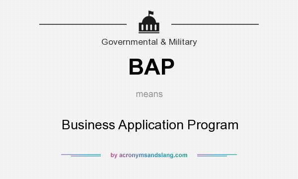 What does BAP mean? It stands for Business Application Program