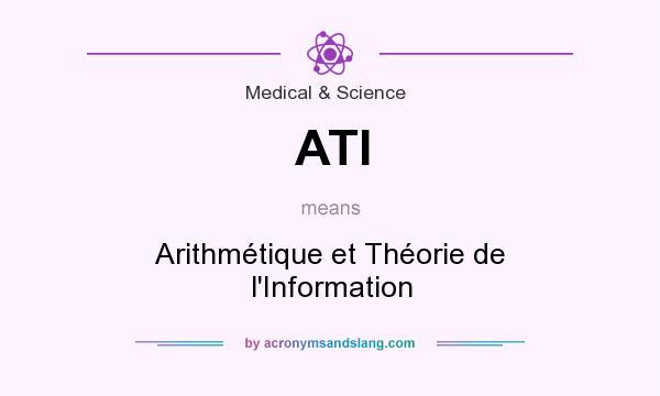 What does ATI mean? It stands for Arithmétique et Théorie de l`Information