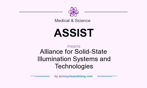 What does ASSIST mean? It stands for Alliance for Solid-State Illumination Systems and Technologies