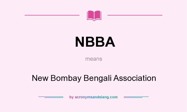 What does NBBA mean? It stands for New Bombay Bengali Association