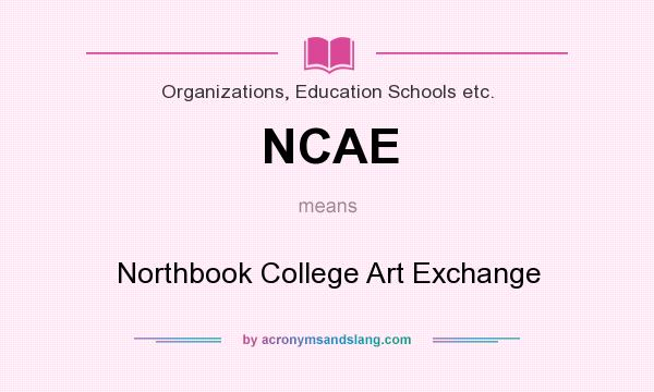 What does NCAE mean? It stands for Northbook College Art Exchange