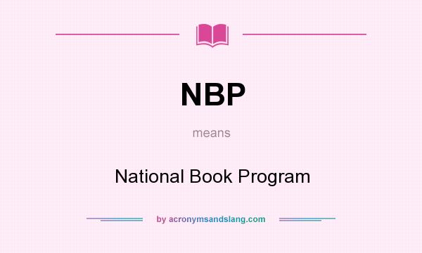 What does NBP mean? It stands for National Book Program